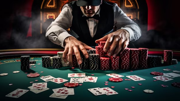 Live Texas Hold'em Bonus dealer table on superliga168 login